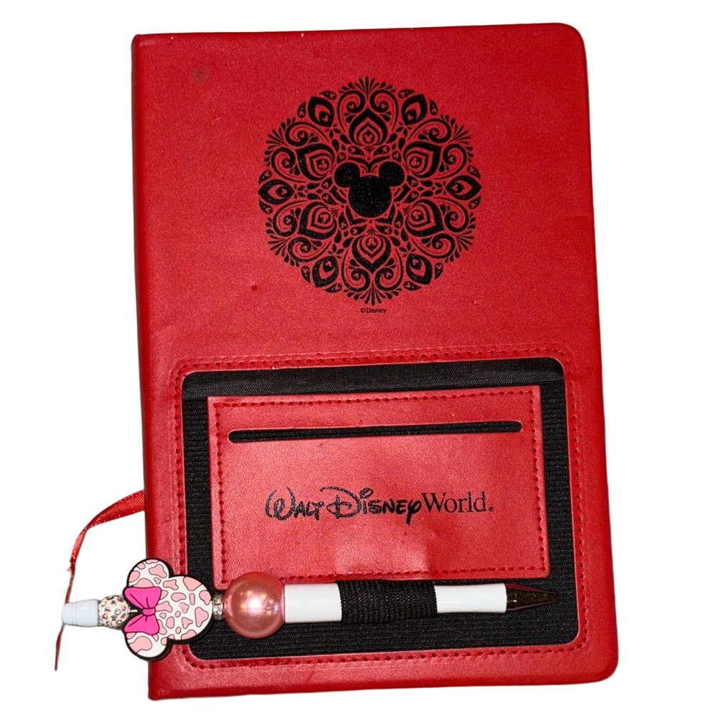 Disney World Red Journal with Pen